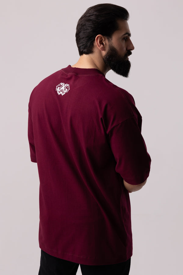 Camiseta Oversized Cavaleiros - Bordo