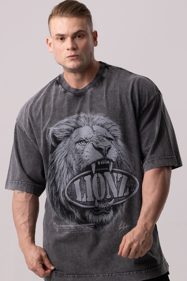 Camiseta Oversized Premium Preta Marble - Pingente