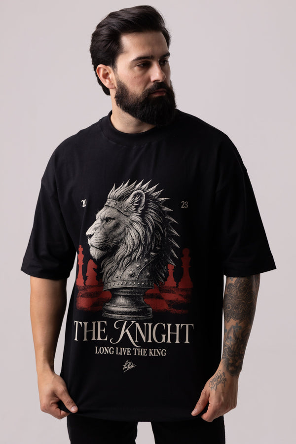 Camiseta Oversized Knight - Preta