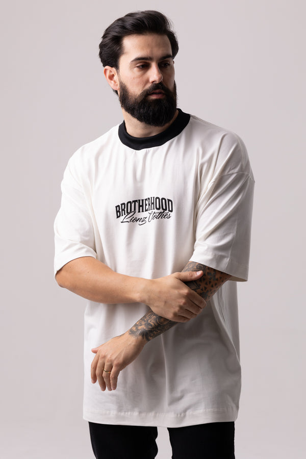 Camiseta Oversized Day One - OffWhite&Black