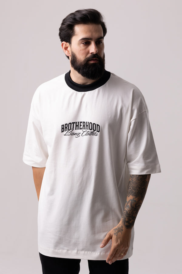Camiseta Oversized Day One - OffWhite&Black