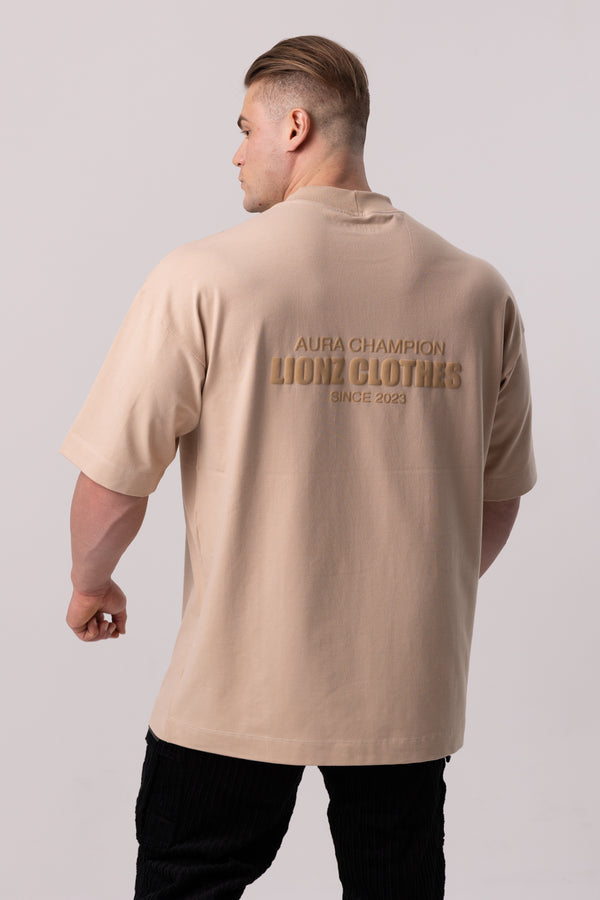 Camiseta Oversized TIRE - Bege