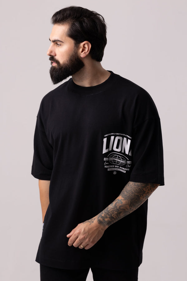 Camiseta Oversized Global - Preta