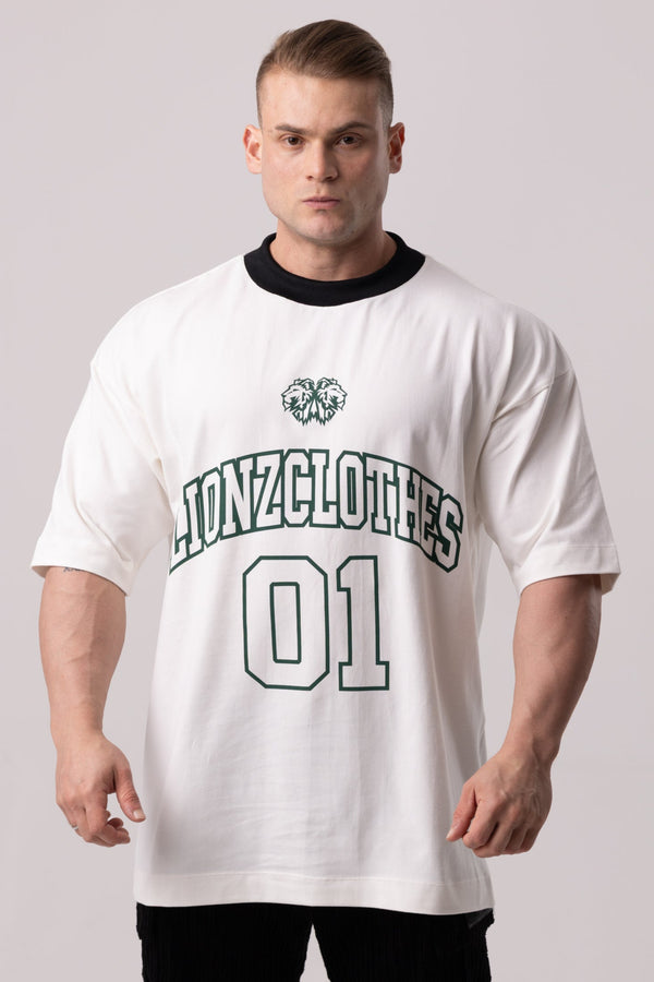 Camiseta Oversized 01 - OffWhite&Black