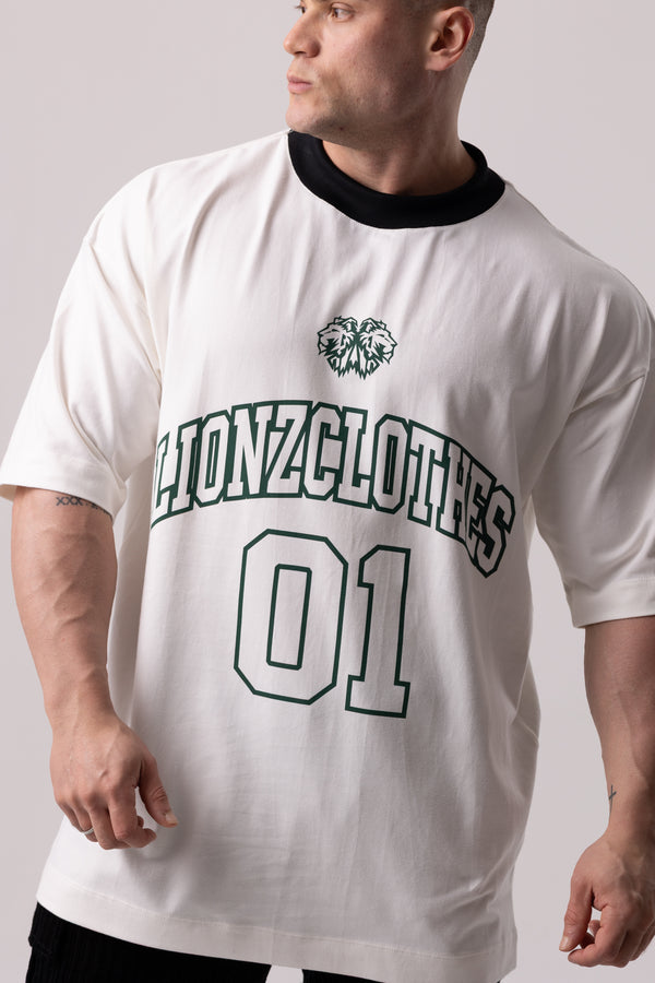 Camiseta Oversized 01 - OffWhite&Black