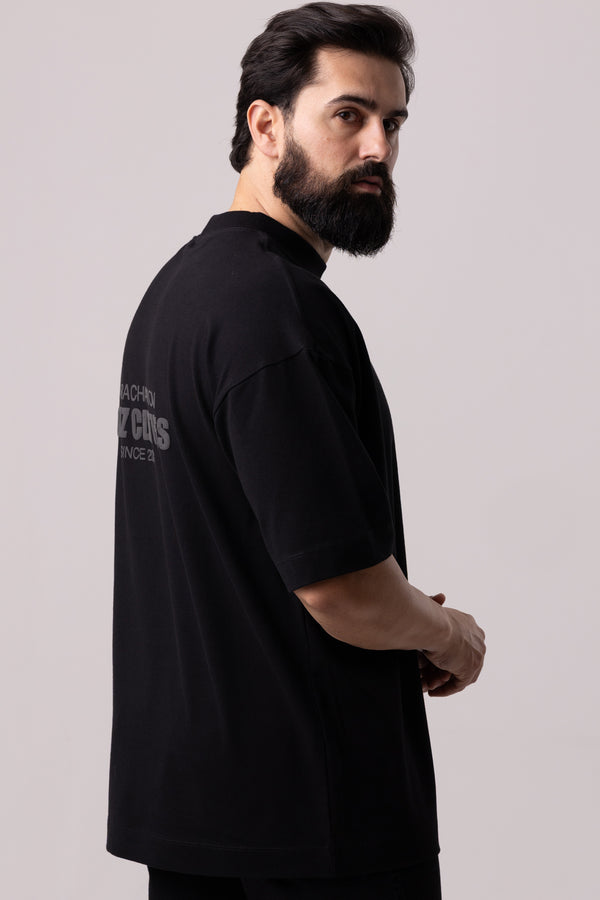 Camiseta Oversized TIRE - Preta