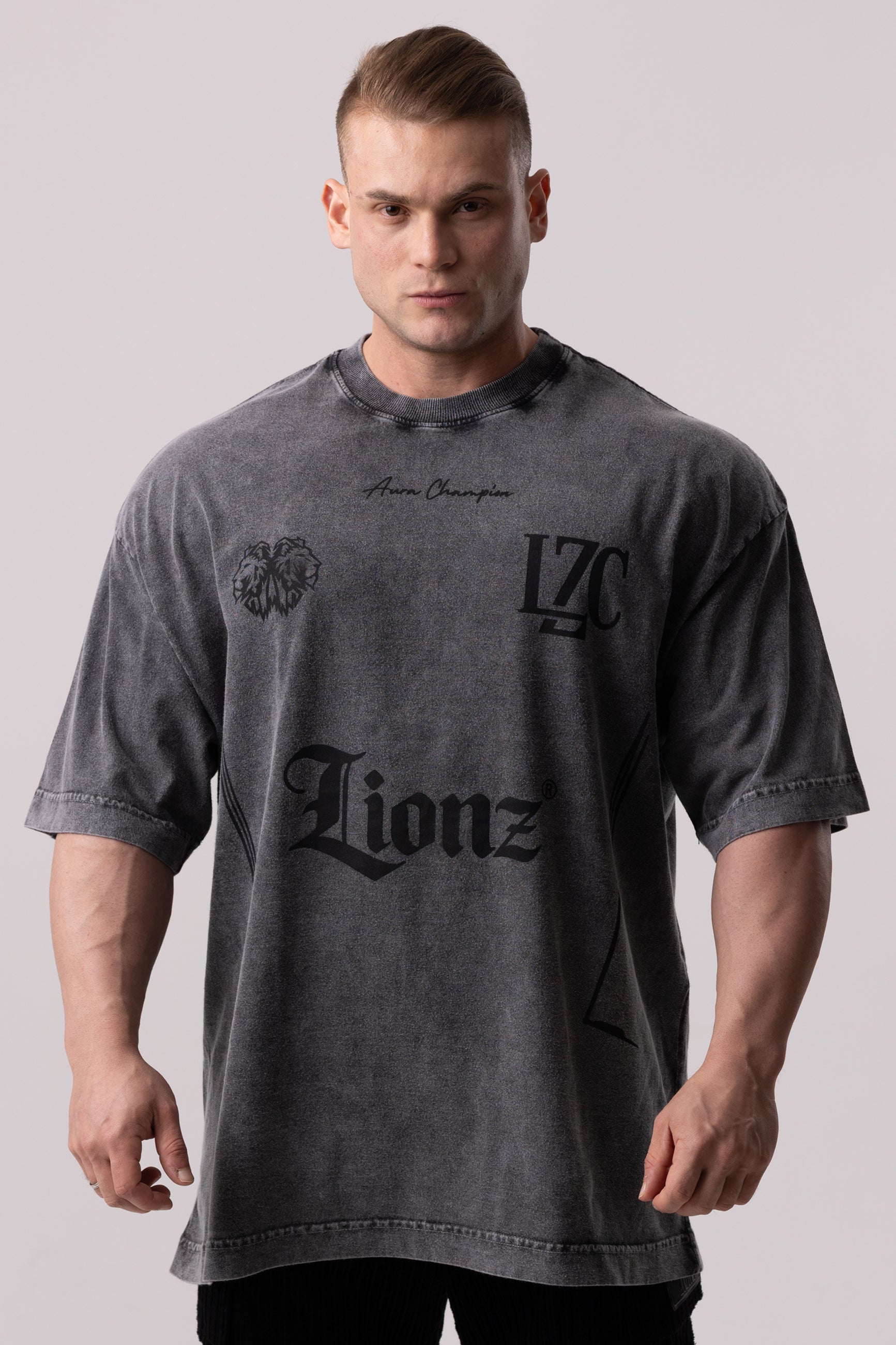 Camiseta Heavy Oversized Team - Preta Estonada