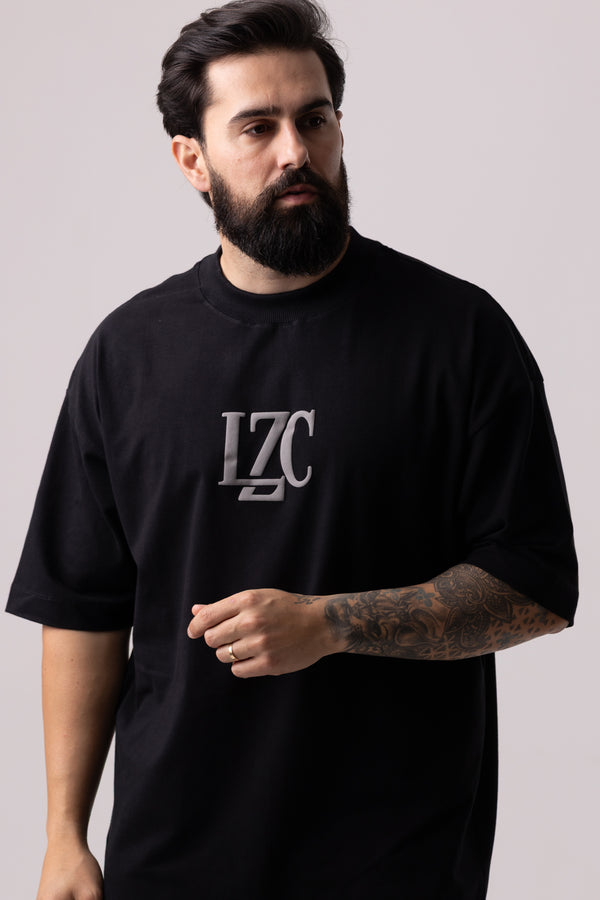 Camiseta Oversized Stats - Preta
