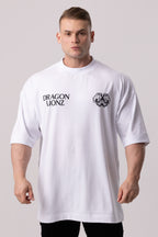 Camiseta Oversized Dragon - Branca