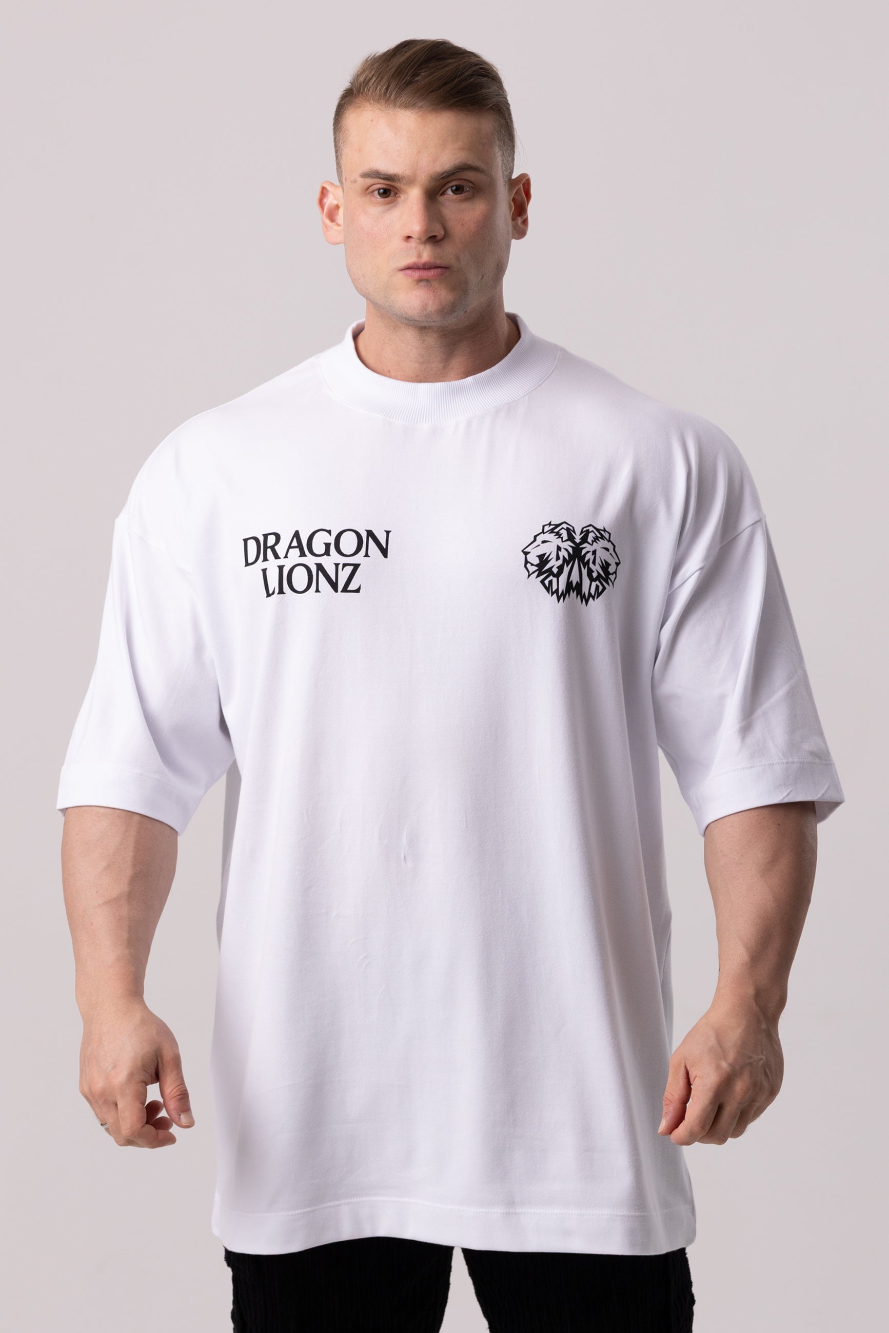 Camiseta Oversized Dragon - Branca