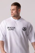 Camiseta Oversized Dragon - Branca