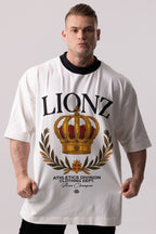Camiseta Oversized Crown - OffWhite&Black