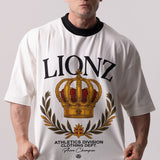 Camiseta Oversized Crown - OffWhite&Black
