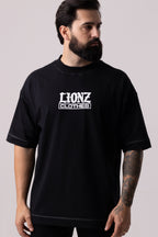 Camiseta Oversized Unic - Preta Contraste