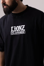 Camiseta Oversized Unic - Preta Contraste