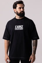 Camiseta Oversized Unic - Preta Contraste