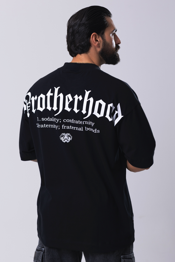 Camiseta Oversized Brotherhood - Preta