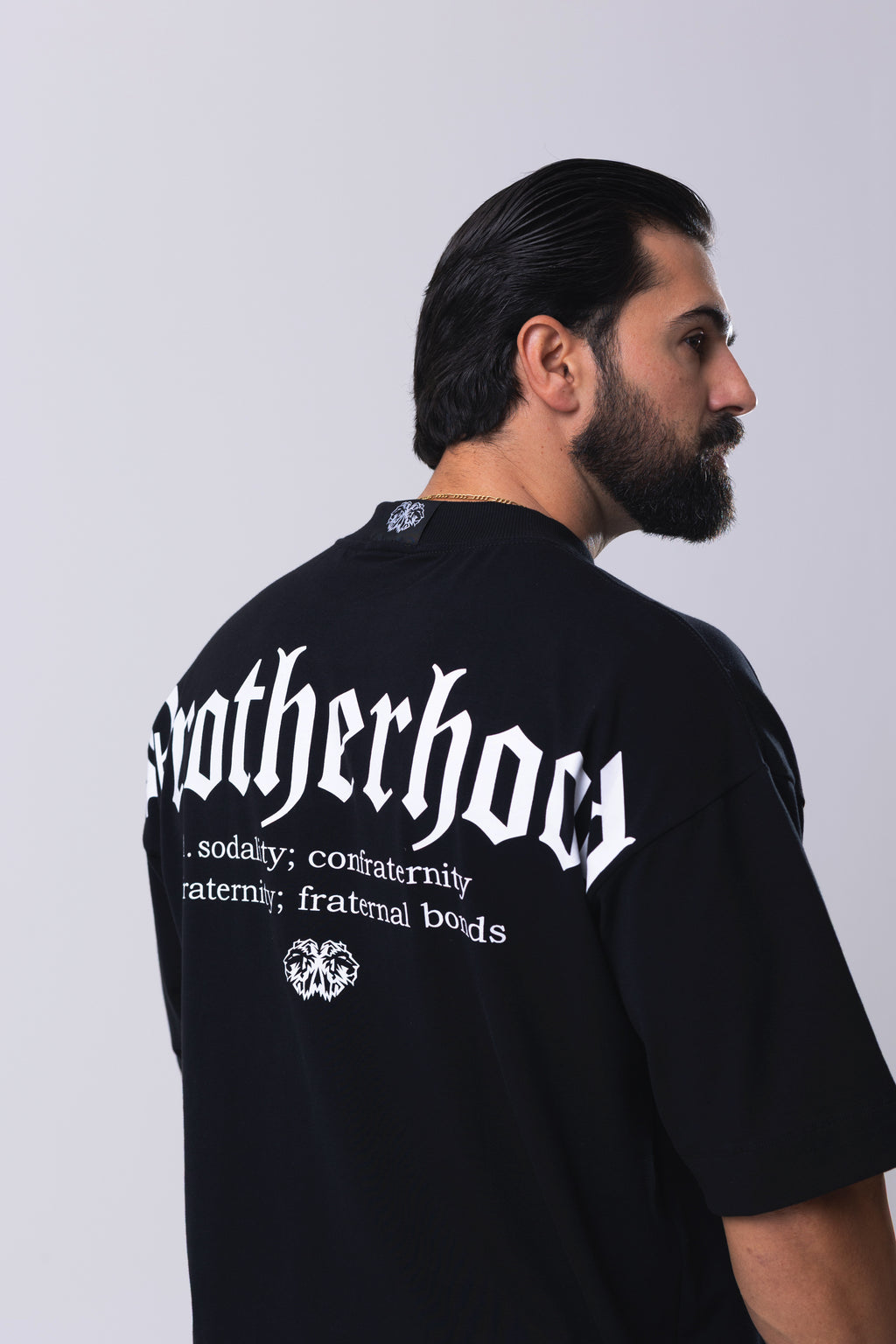 Camiseta Oversized Brotherhood - Preta