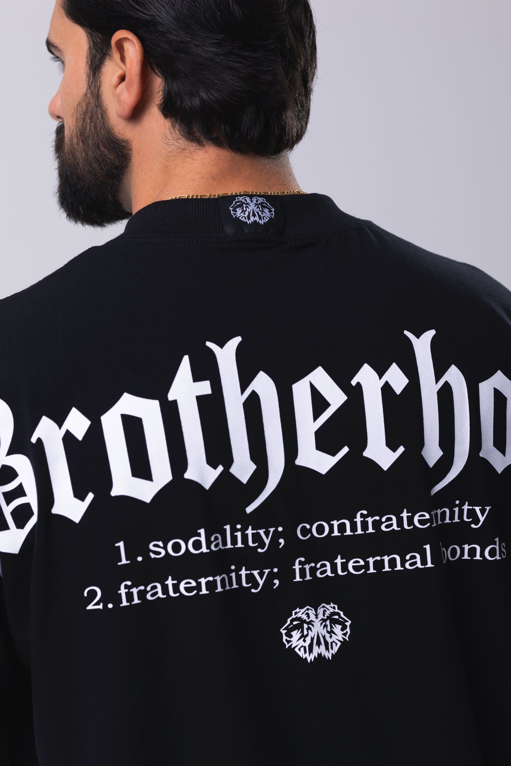 Camiseta Oversized Brotherhood - Preta