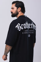 Camiseta Oversized Brotherhood - Preta