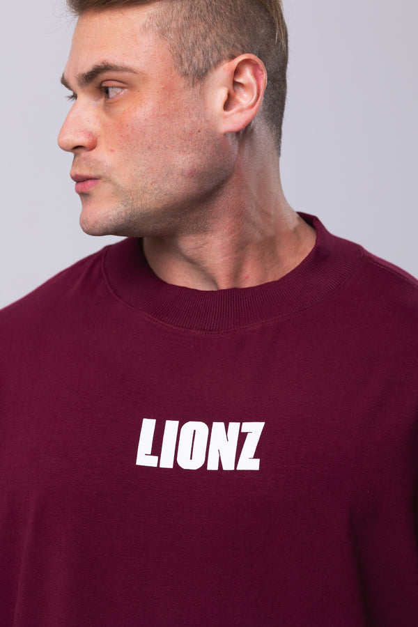 Camiseta Oversized Persistence - Bordo