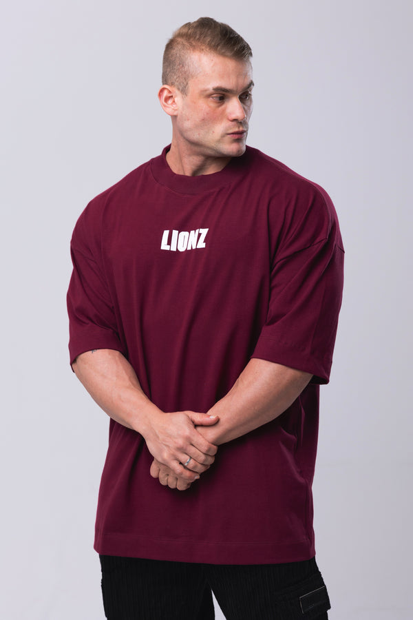 Camiseta Oversized Persistence - Bordo