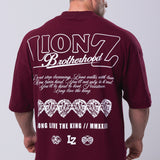 Camiseta Oversized Persistence - Bordo