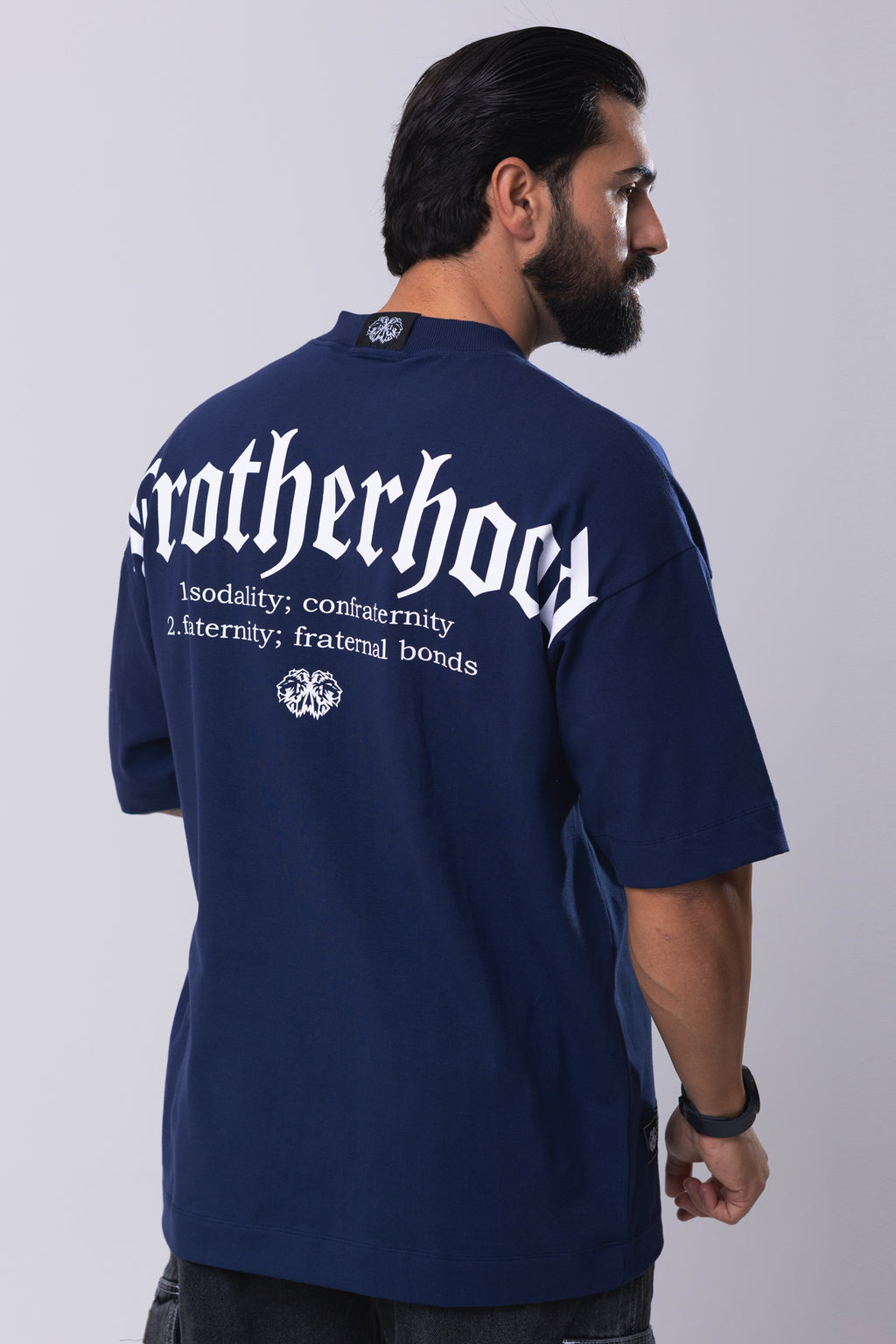 Camiseta Oversized Brotherhood - Marinho