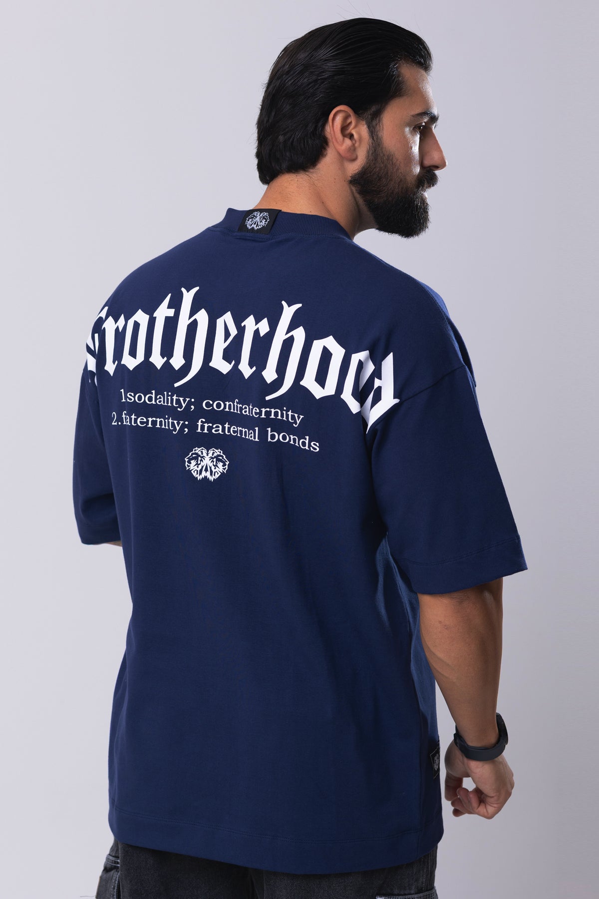 Camiseta Oversized Brotherhood - Marinho