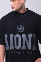 Camiseta Oversized LLTK - Preta Contraste