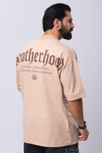 Camiseta Oversized Brotherhood - Bege