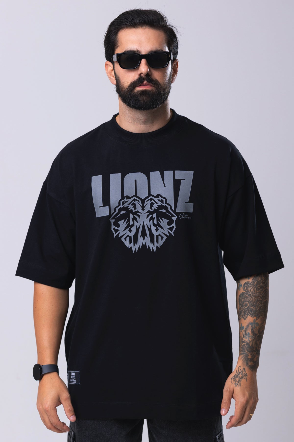 Camiseta Oversized Punch - Preta