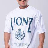 Camiseta Oversized LIONZ KING - Branca