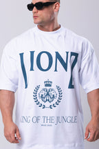 Camiseta Oversized LIONZ KING - Branca