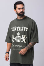 Camiseta Oversized Mentality - Verde