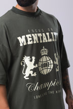 Camiseta Oversized Mentality - Verde
