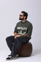 Camiseta Oversized Mentality - Verde