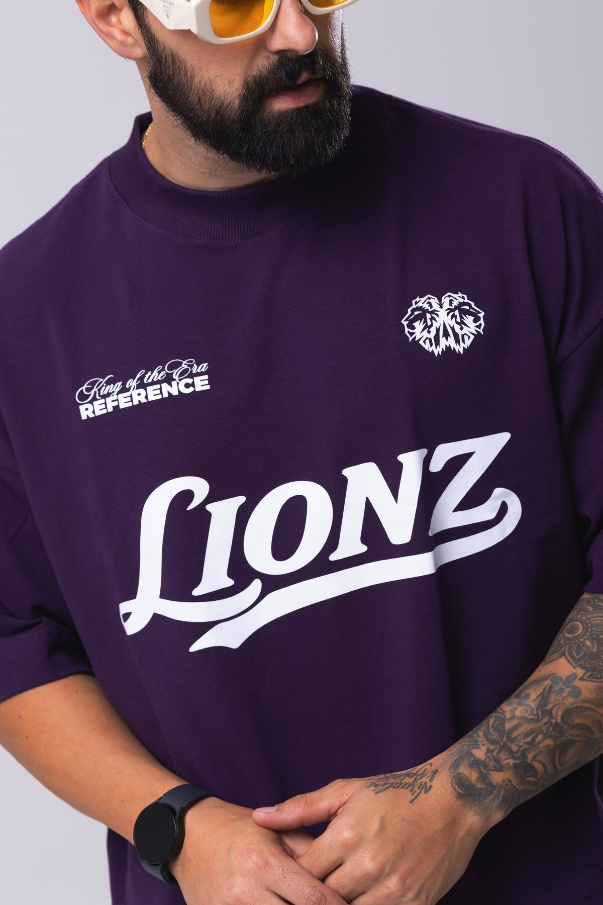 Camiseta Oversized Reference - Roxa