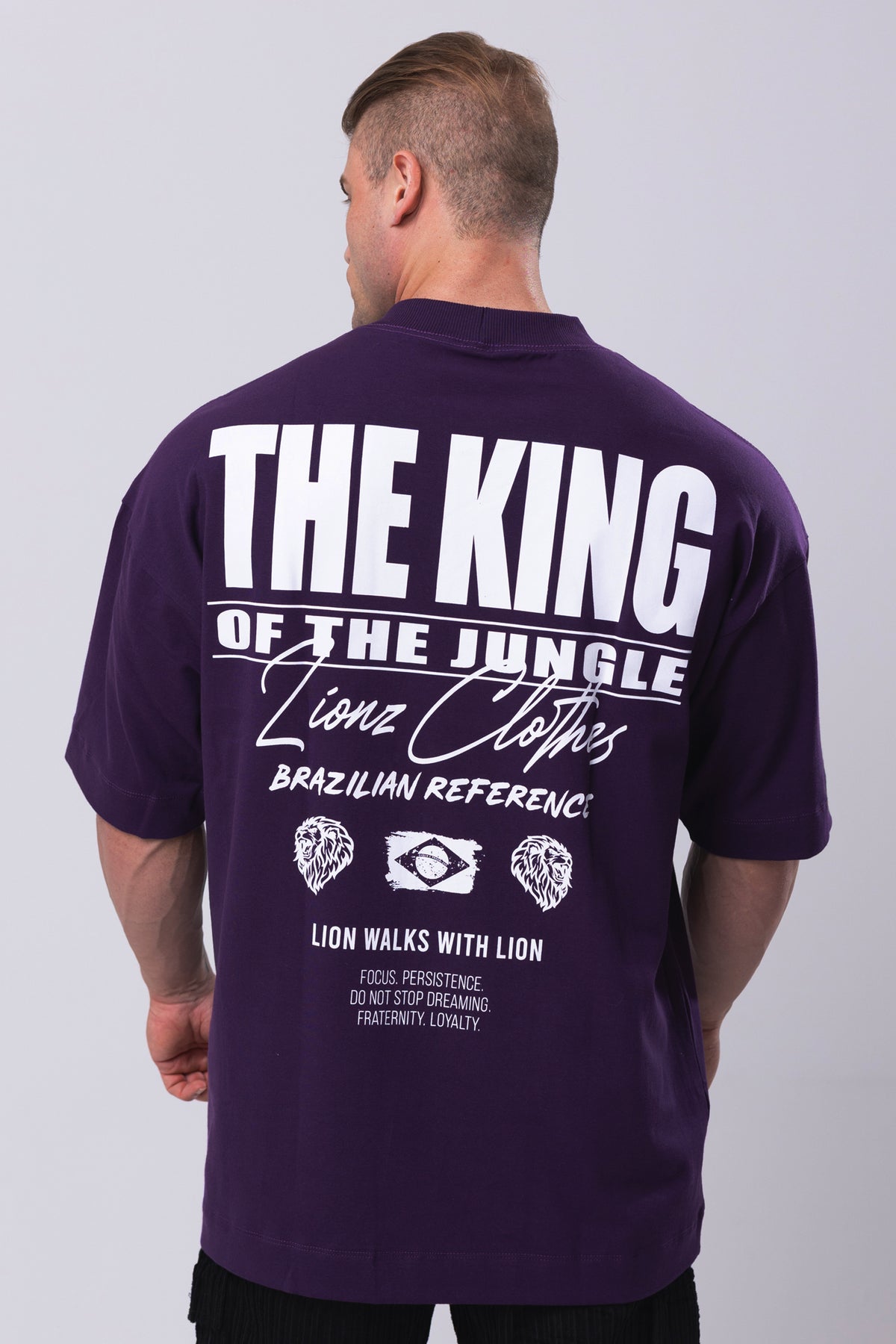 Camiseta Oversized The King - Roxa