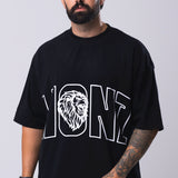 Camiseta Oversized L I O N Z - Preta