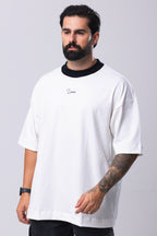 Camiseta Oversized Minimal - OffWhite&Black