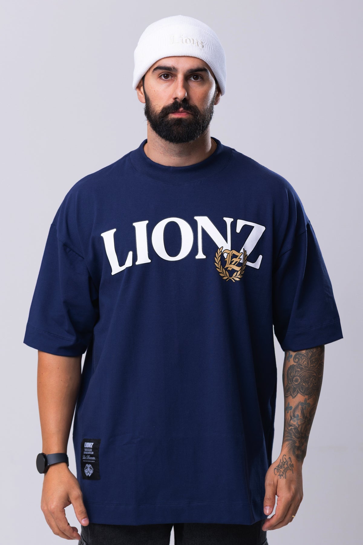Camiseta Oversized Louros - Marinho