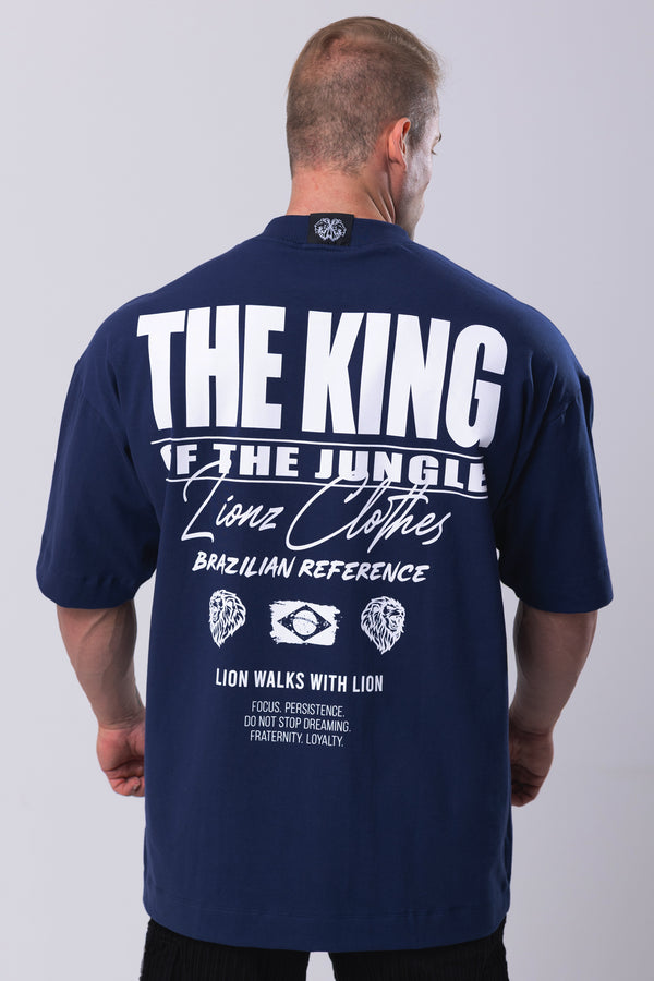 Camiseta Oversized The King - Marinho