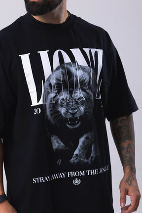 Camiseta Oversized Jungle - Preta
