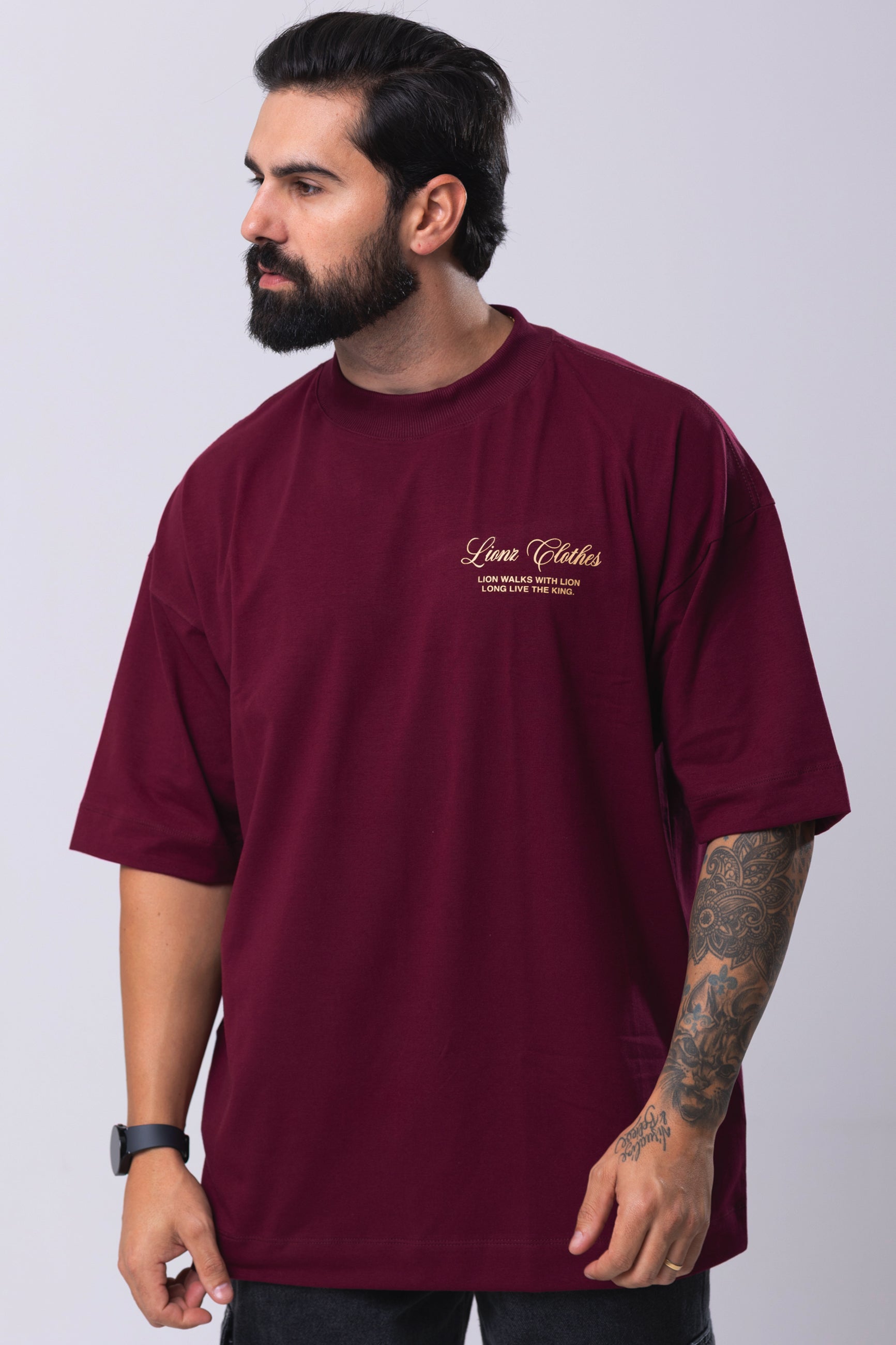 Camiseta Oversized Limited Edition - Bordo
