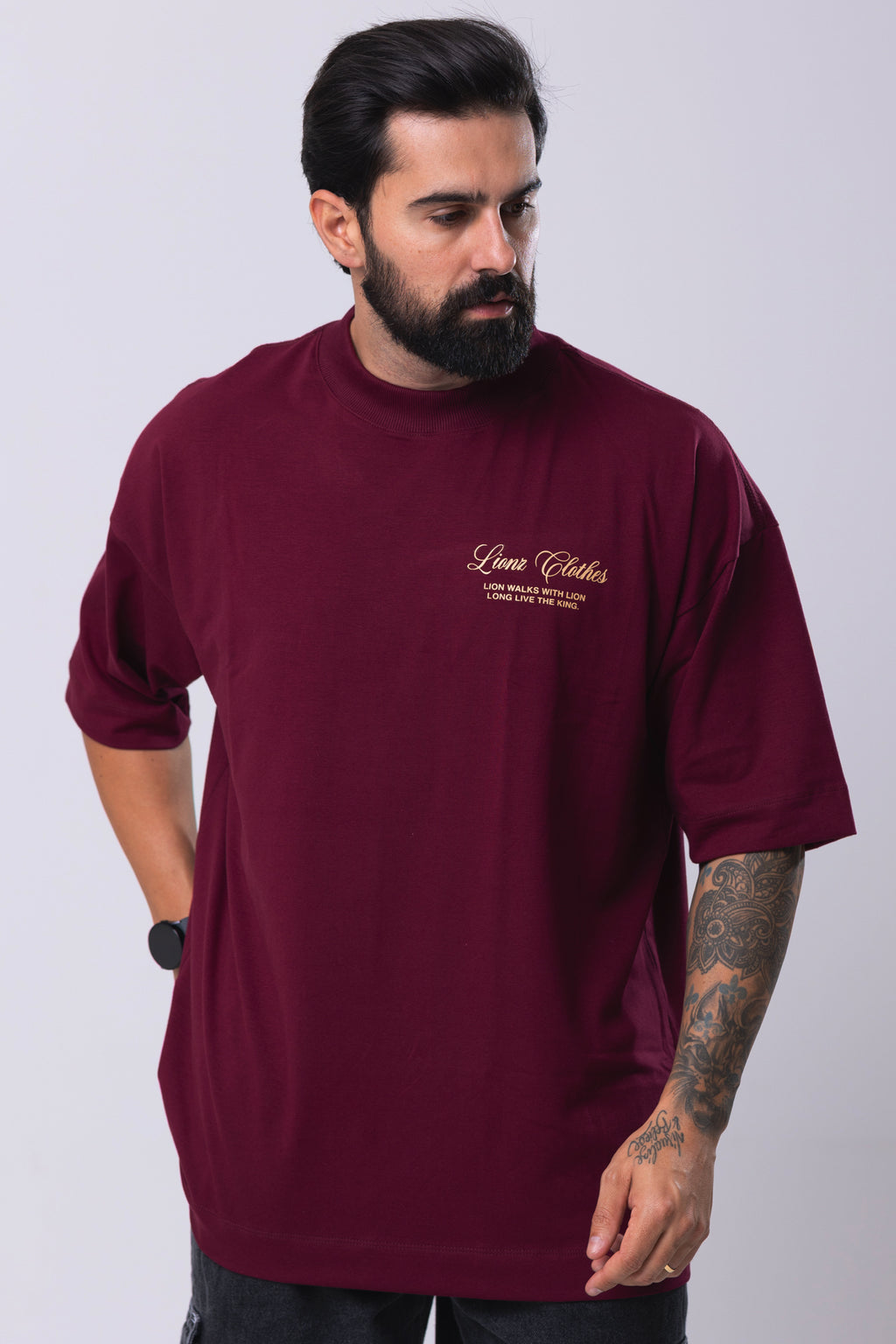 Camiseta Oversized Limited Edition - Bordo