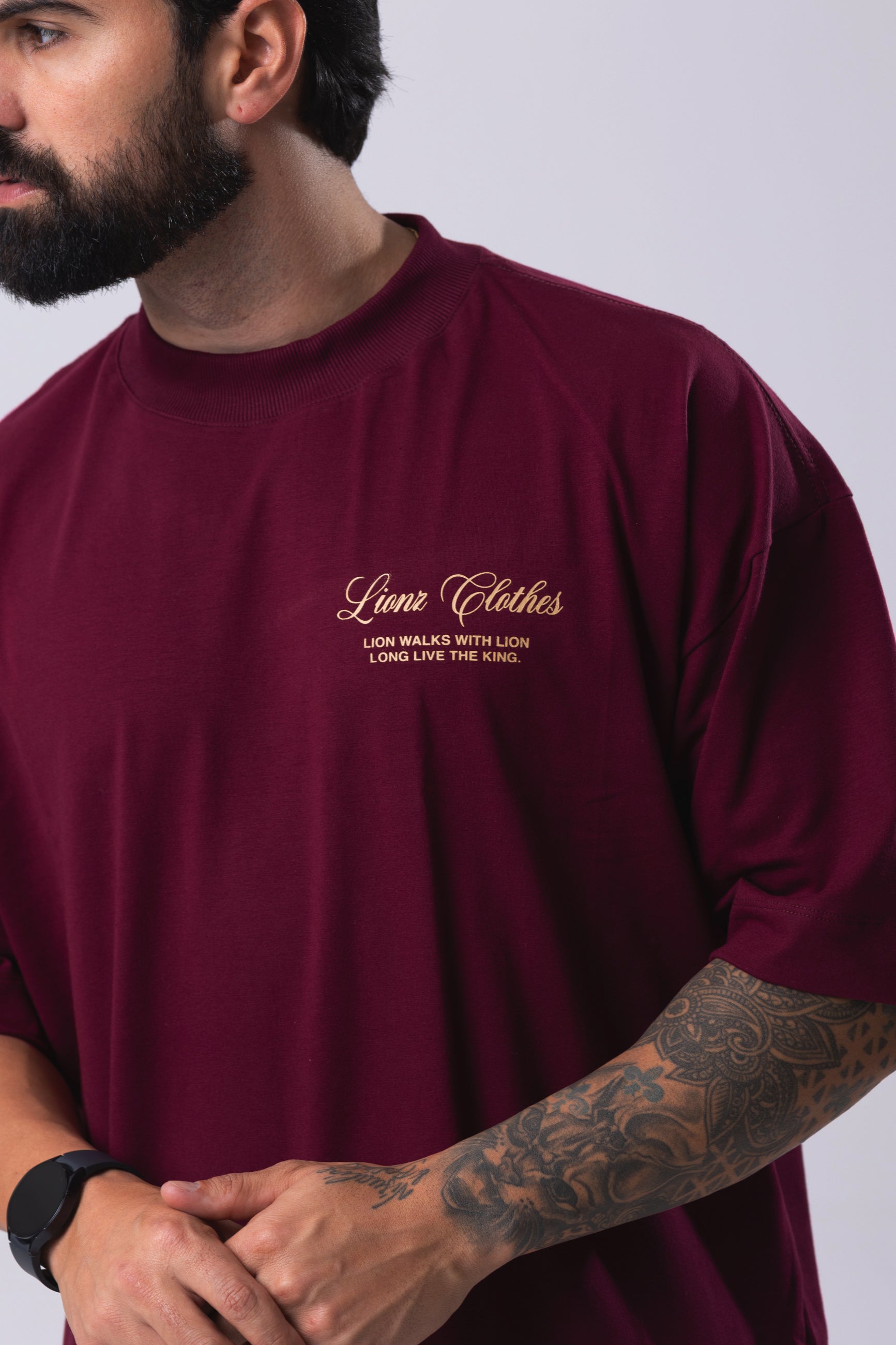 Camiseta Oversized Limited Edition - Bordo