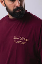 Camiseta Oversized Limited Edition - Bordo