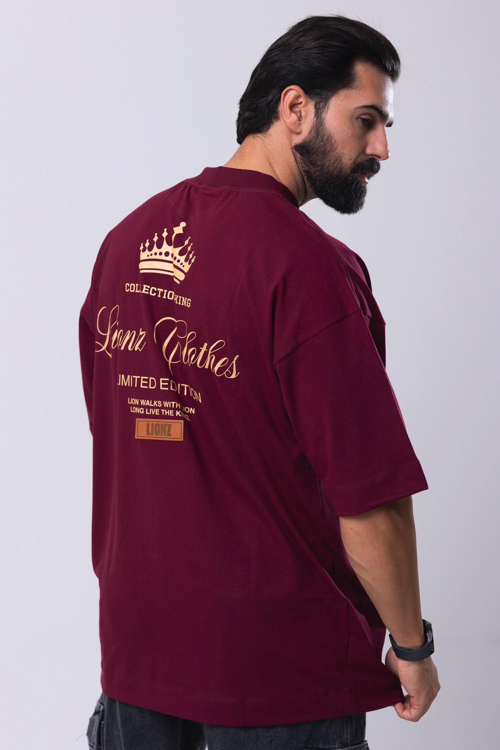 Camiseta Oversized Limited Edition - Bordo