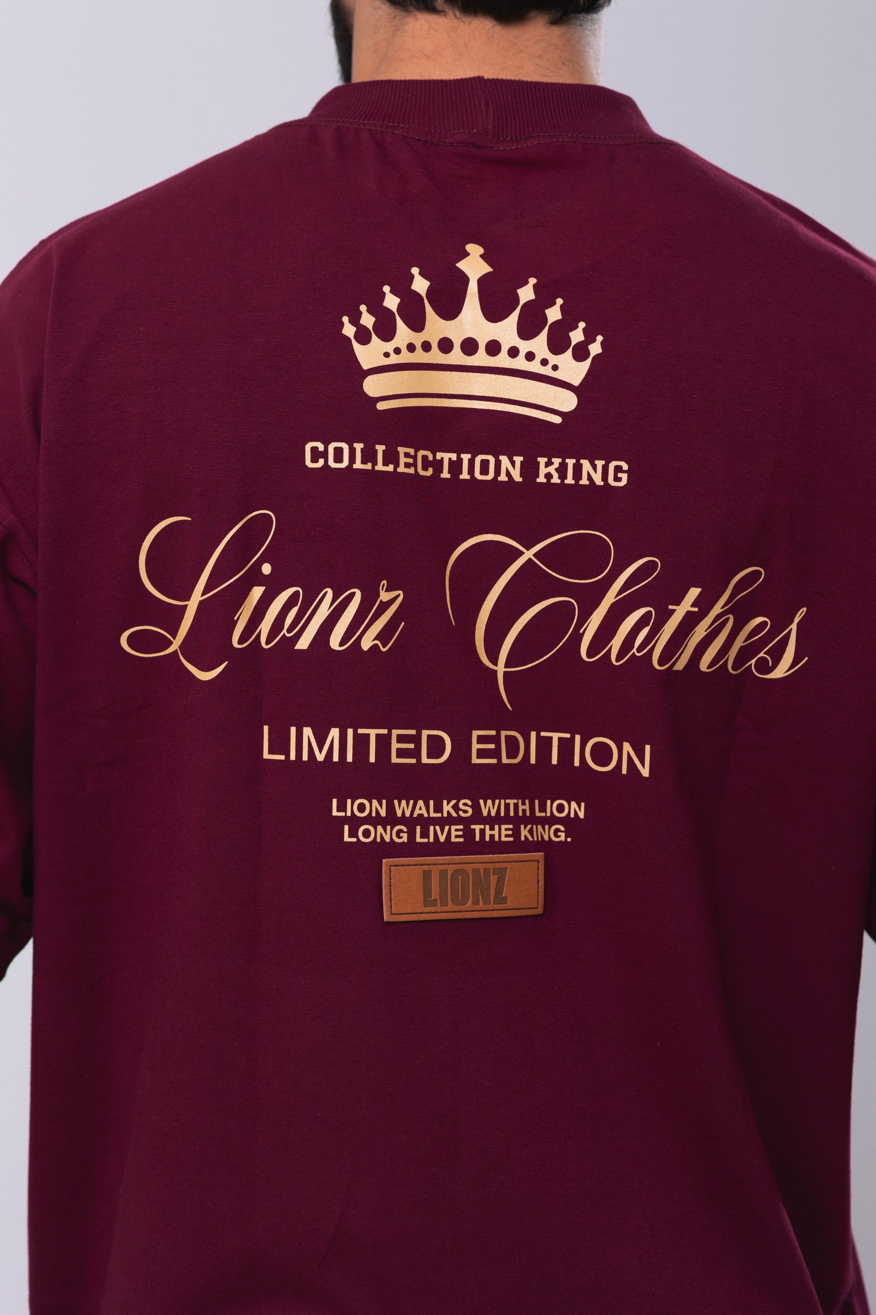 Camiseta Oversized Limited Edition - Bordo